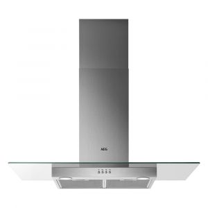 AEG DTB3954M 6000 Series ExtractionTech 90cm Chimney Cooker Hood in Stainless Steel and Glass