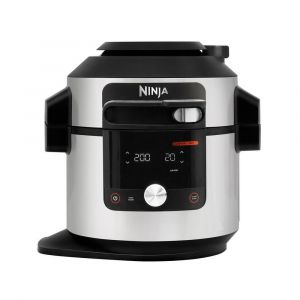 Ninja OL750UK 7.5 Litre 15-In-1 One Lid Multi Cooker & Probe in Black and Stainless Steel