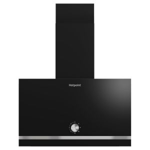 Hotpoint PHVP62FLMK 60cm Black and Silver Wall Mounted Cooker Hood